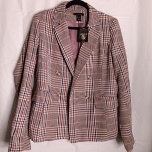 Forever 21 Plaid Blazer